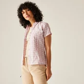 Koszule damskie - Regatta Damska koszula z krótkim rękawem Mindano VIII Różowy, Rozmiar: 36 - miniaturka - grafika 1