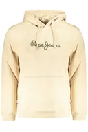 Portfele - PEPE JEANS BEŻOWA BLUZA MĘSKA BEZ ZAMKA - miniaturka - grafika 1