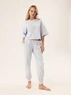 Spodnie damskie - Długie spodnie dresowe Mavere Bloovii bladoniebieski S - miniaturka - grafika 1