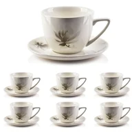 Filiżanki - Lumarko Komplet 6 Filiżanek 250ml Ze Spodkami - miniaturka - grafika 1