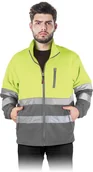 Odzież robocza - BLUZA OCHRONNA Z POLARU REIS POLSTRIP; ŻÓŁTO-SZARY (M) - miniaturka - grafika 1