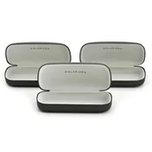 Akcesoria do okularów - 3x Twarde czarne etui do okularów marki ESTILLO - miniaturka - grafika 1