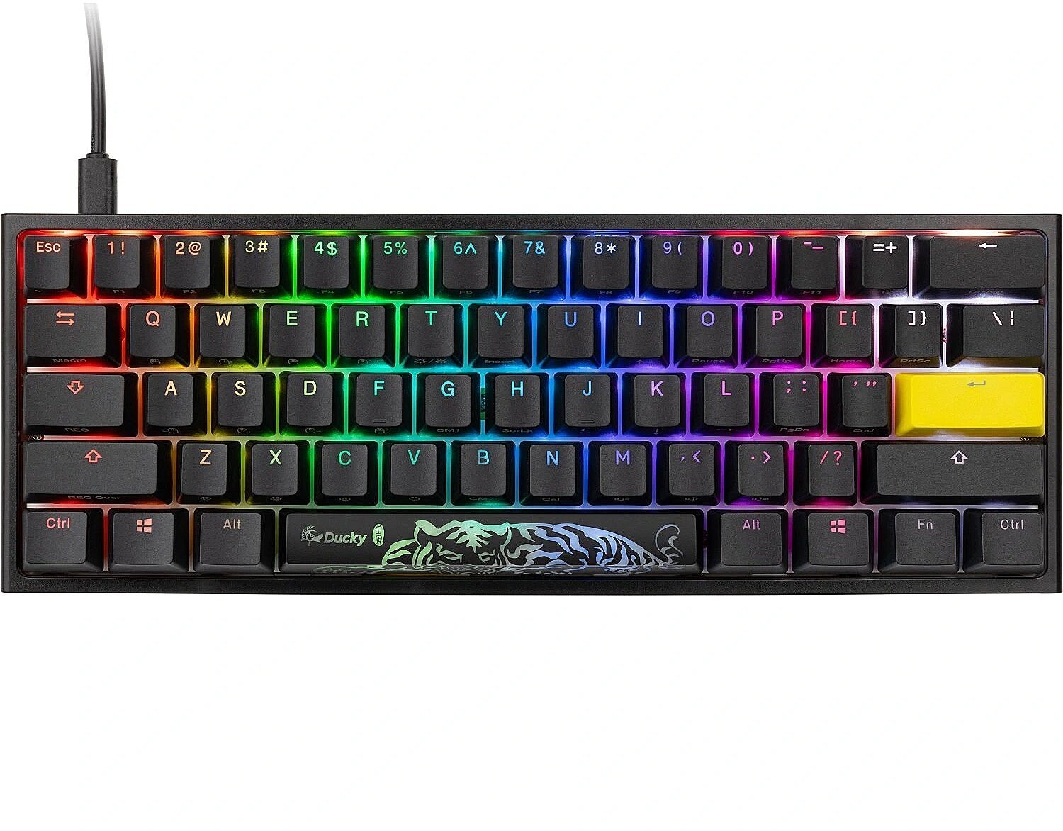 Ducky One 2 Pro Mini Gaming Tastatur, RGB LED - Cherry Brown US DKON2061ST-BUSPDAZT2