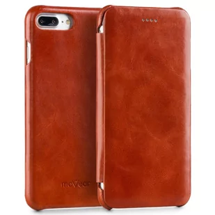 moVear Etui iPhone 8 Plus 7 Plus z brązowej skóry naturalnej MOVEAR flipSide S AIP7PS0S0BRVBR - Etui i futerały do telefonów - miniaturka - grafika 1