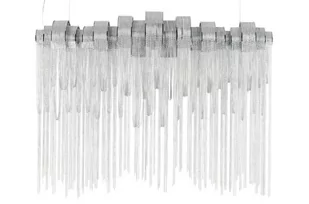 KingHome Lampa wisząca 132x200cm Cadena srebrna 1161S1 - Lampy sufitowe - miniaturka - grafika 1