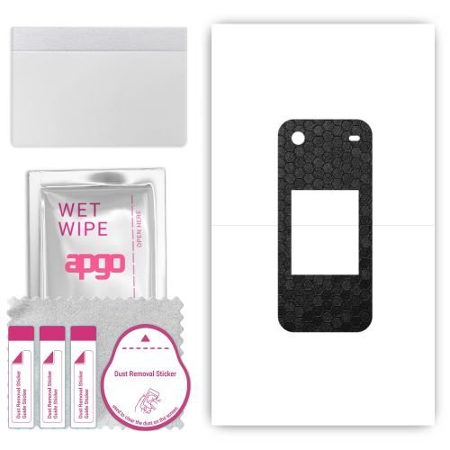 folia naklejka skórka strukturalna na TYŁ do Nokia 2780 Flip - Plaster Miodu Czarny - apgo SKINS