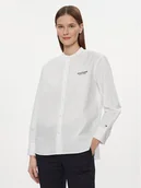 Koszule damskie - Tommy Hilfiger Koszula Monotype WW0WW41150 Biały Relaxed Fit - miniaturka - grafika 1