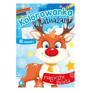 Kolorowanka z tatuażami. Magiczne święta - Kolorowanki, wyklejanki - miniaturka - grafika 3