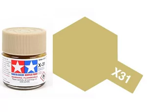Tamiya Acrylic 81031 X-31 Titanium Gold 23Ml [Gloss] - Akcesoria i części modelarskie - miniaturka - grafika 1