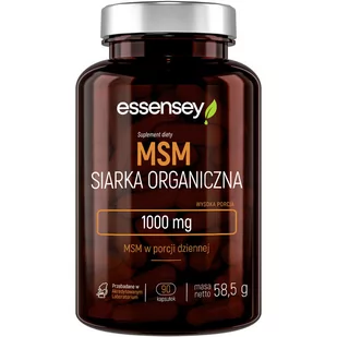 Siarka Organiczna Essensey MSM 90 kapsułek (5902114043568) - Suplementy naturalne - miniaturka - grafika 1