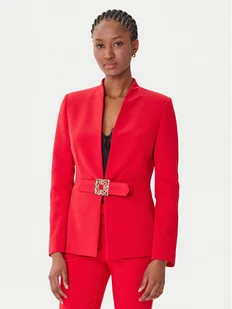 Rinascimento Marynarka CFC0126208003 Czerwony Slim Fit - Marynarki i żakiety damskie - miniaturka - grafika 1