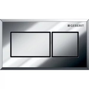 Geberit 116.051.KA.1 Pneumatyczny przycisk uruchamiaj$897cy WC kszta$898t geometryczny podtynkowy dwudzielny Sigma 12cm chrom - Przyciski spłukujące - miniaturka - grafika 1