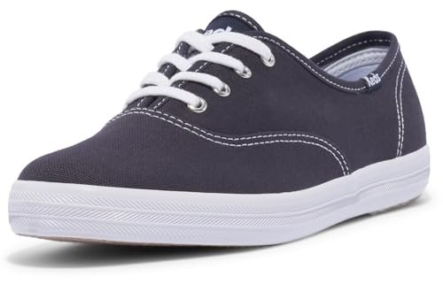 Keds Damskie tenisówki Champion Canvas, Granatowe płótna, 4.5 UK Wide