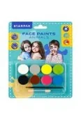 Podręczniki dla szkół podstawowych - Farby do malowania twarzy 8 kolorów Animal STARPAK 528372 - miniaturka - grafika 1