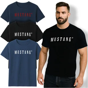 Mustang Zestaw Koszulek Męskich T-shirt Bawełna 3 sztuki 4222 Roz. L - Koszulki męskie Mustang Zestaw Koszulek Męskich T-shirt Bawełna 3 sztuki 4222 Roz. L - Koszulki męskie - miniaturka - grafika 1