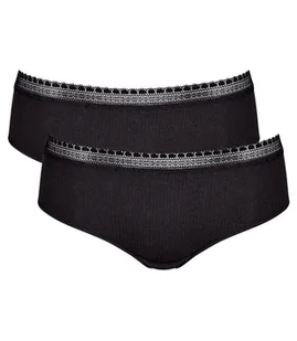 2 x Majtki damskie sloggi GO Ribbed Hipster C2P-L - Majtki damskie - miniaturka - grafika 1