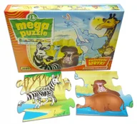 Puzzle - MEGA PUZZLE - ZWIERZĘTA AFRYKA - 12 elementów - miniaturka - grafika 1