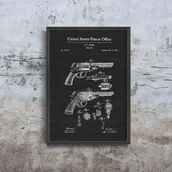 Plakaty - Plakat do pokoju Gun Patent Firearm Starr - miniaturka - grafika 1