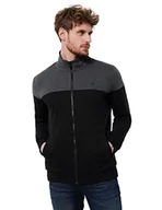 Bluzy męskie - Street One MEN Męska bluza D211781, czarna, XXL, czarny, XXL - miniaturka - grafika 1