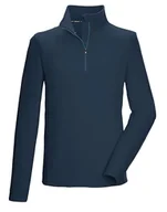 Bluzy męskie - Killtec KSW 99 MN FLC Shrt Męska bluza polarowa z wysokim kołnierzem i zamkiem błyskawicznym, kolor: ciemnoniebieski, 6XL, 40878-000 - miniaturka - grafika 1