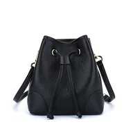 Torebki damskie - Carlheim Women's Shoulderbags Classis Genuine Leather, Black, czarny - miniaturka - grafika 1