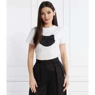 Koszulki i topy damskie - Karl Lagerfeld T-shirt boucle choupette | Regular Fit - miniaturka - grafika 1