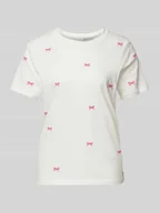 Koszulki i topy damskie - T-shirt z wyhaftowanym motywem model ‘CAMINO’ - miniaturka - grafika 1