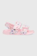 Buty dla dziewczynek - Tommy Hilfiger sandały dziecięce kolor różowy - miniaturka - grafika 1