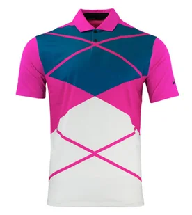 Koszulka Nike Vapor Argyle Print Polo Golf DH0609-621 r. S - Koszulki męskie Koszulka Nike Vapor Argyle Print Polo Golf DH0609-621 r. S - Koszulki męskie - miniaturka - grafika 1