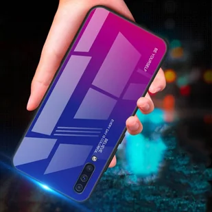 Gradient Glass etui pokrowiec nakładka ze szkła hartowanego Samsung Galaxy A50s / Galaxy A50 / Galaxy A30s czarno-czerwony - Etui i futerały do telefonów - miniaturka - grafika 12