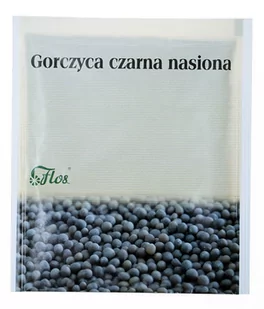 ZAKŁAD KONFEKCJONOWANIA ZIÓŁ "FLOS" ELŻBIETA I JAN Gorczyca czarna nasiona 50g Flos - Orzechy i nasiona - miniaturka - grafika 1