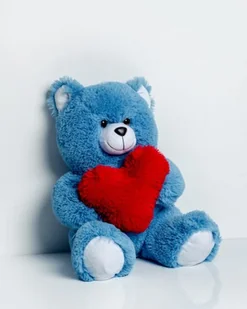 Miś FRANK 50cm niebieski - Maskotki i pluszaki - miniaturka - grafika 1
