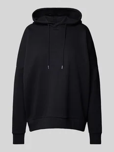 Bluza z kapturem i prążkowanymi wykończeniami model ‘ALDEN’ - Bluzy damskie - miniaturka - grafika 1