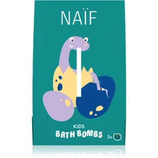 Naif Kids Bath Bombs kule do kąpieli dla dzieci 3x40 g - Kremy dla dzieci - miniaturka - grafika 1