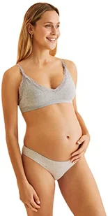 Women'secret Biustonosz Top Maternity Seamless, Średni Szary, 90B - Koszulki i topy damskie - miniaturka - grafika 1