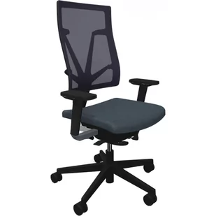 Fotel biurowy, krzesło biurowe Fotel Obrotowy Biurowy 4ME-MESH-BL-SOFT-SEAT-SFB1.SMV Nowy Styl - Fotele i krzesła biurowe - miniaturka - grafika 1