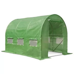 Tunel ogrodowy 250 cm x 400 cm (10,0 m²) zielona - Szklarnie ogrodowe - miniaturka - grafika 1