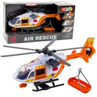 Samoloty i helikoptery - ZABAWKOWY HELIKOPTER RATUNKOWY ŚWIATŁA DŹWIĘKI - miniaturka - grafika 1