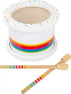 Bębenek do zabawy dla dzieci dźwięk small foot design - zabawka drewniana, zabawka muzyczna dla 3 latka - Instrumenty muzyczne dla dzieci - miniaturka - grafika 1
