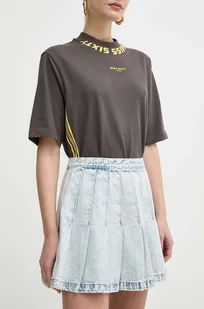 Silvian Heach spódnica jeansowa kolor niebieski mini rozkloszowana - Spódnice - miniaturka - grafika 1