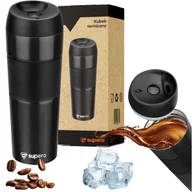 Kubki termiczne - Kubek termiczny termos szczelny podróżny bidon na kawę herbatę 12-24h 450ml - miniaturka - grafika 1