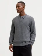 Swetry męskie - Jack & Jones Sweter Maverick 12286144 Szary Regular Fit - miniaturka - grafika 1