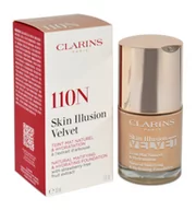 Podkłady do twarzy - Clarins Skin Illusion Velvet Podkład 30 ml - Nr 110 N - miniaturka - grafika 1