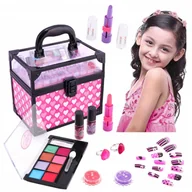 Zabawki kreatywne - KUFEREK KOSMETYKÓW ZESTAW DO MAKIJAŻU PREZENT DLA DZIEWCZYNKI MAKEUP SPA - miniaturka - grafika 1