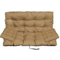 Poduszki ogrodowe - Poduszka Na Ławkę Huśtawkę 180X60X50 +2X45/45 Beż - miniaturka - grafika 1