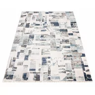 Dywany - Prostokątny szary dywan z Nowoczesną kratę - Bodi 6X - miniaturka - grafika 1