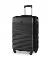 Walizki - Walizka Średnia Podróżna Twarda ABS PUCCINI Czarna Na Kółkach ABS028B-1 - miniaturka - grafika 1