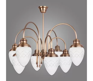 Kemar RI/8/M - Żyrandol RINAMA 8xE27/60W/230V mosiądz - Lampy sufitowe - miniaturka - grafika 1
