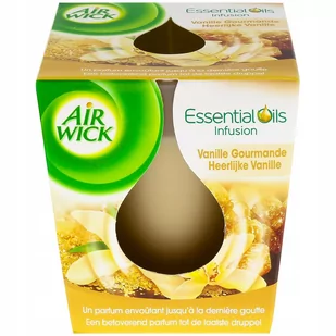 ŚWIECA ZAPACHOWA AIR WICK WANILIA Essential Oils - Dekoracje i nakrycia stołu na imprezę - miniaturka - grafika 1