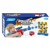 Zabawki militarne - Zestaw Do Strzelania Pistolet Karabin Naboje Piankowe Ruchoma Tarcza - miniaturka - grafika 1